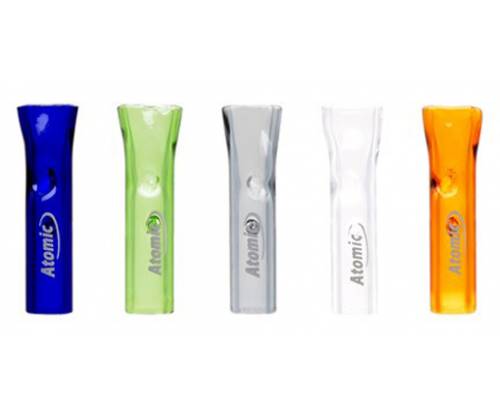 Glass Tips Atomic Regular with flattened mouthpiece Different colors -  Price: 1,10€