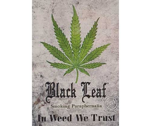 Black Leaf Αυτοκόλλητο Sticker | Cannabis White 10,5mm x 7,5mm - Τιμή: 0,40€