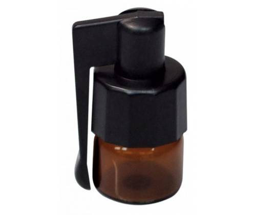 Glass Storage Bottle with Spoon Brown Small- 30mm (SN18) -  Price: 4,10€