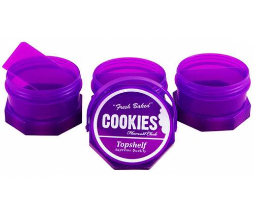 Δοχείο Αποθήκευσης Cookies Smell Proof Regular Μωβ - 4 Parts (140x85mm) - Τιμή: 17,90€