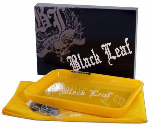 Black Leaf Rolling Tray Δίσκος LED - Κίτρινο (28x21cm) - Τιμή: 29,90€