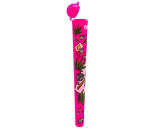 G-Tube Plastic Storage Cylinder Pink 11.5cm -  Price: 1,80€