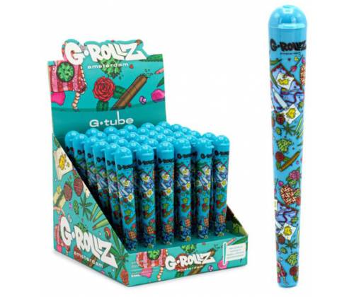 G-Tube Plastic Storage Cylinder Blue 11.5cm -  Price: 1,80€