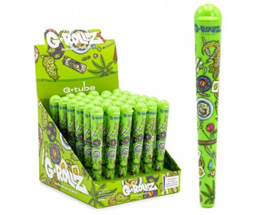 G-Tube Plastic Storage Cylinder Green 11.5cm -  Price: 1,80€