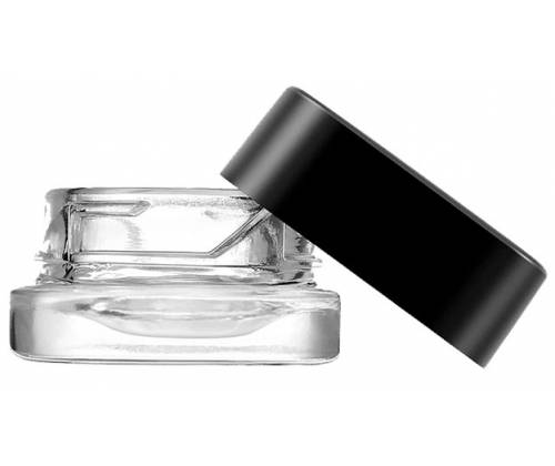 Γυάλινο Βάζο Smellproof Jar 5ml Squared Διάφανο - Κλείνει Αεροστεγώς - Τιμή: 1,60€