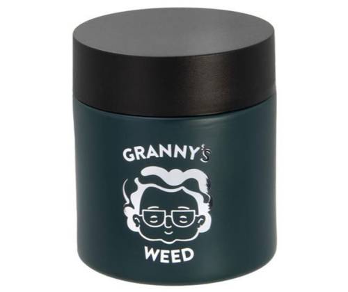 Γυάλινο Βάζο Granny's Smellproof Jar 120ml (4oz) με Γυαλί UV - Κλείνει Αεροστεγώς (Πράσινο) - Τιμή: 7,40€