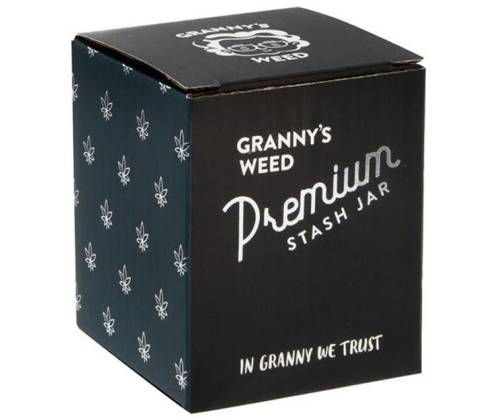 Γυάλινο Βάζο Granny's Smellproof Jar 120ml (4oz) με Γυαλί UV - Κλείνει Αεροστεγώς (Πράσινο) - Τιμή: 7,40€