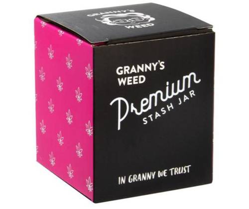 Γυάλινο Βάζο Granny's Smellproof Jar 120ml (4oz) με Γυαλί UV - Κλείνει Αεροστεγώς (Ροζ) - Τιμή: 7,40€