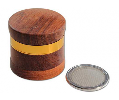 Black Leaf Grinder Τρίφτης «THC» Ξυλινο - Μεταλλικό 60mm-4 Parts - Τιμή: 37,50€