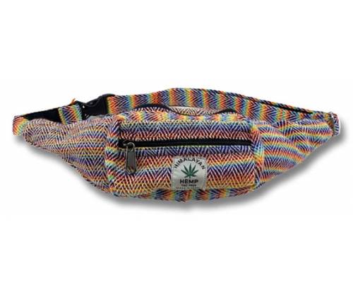 Himalayan Hemp Τσαντάκι Μέσης Χειροποίητο από Κάνναβη Ιμαλαϊων - Rainbow - Τιμή: 18,60€