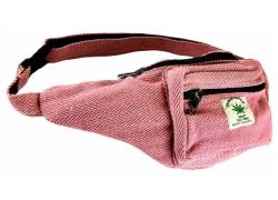 Himalayan Hemp Τσαντάκι Μέσης Χειροποίητο από Κάνναβη Ιμαλαϊων - Pink