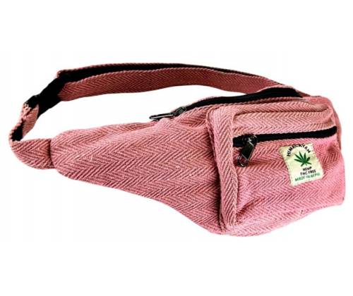 Himalayan Hemp Τσαντάκι Μέσης Χειροποίητο από Κάνναβη Ιμαλαϊων - Pink - Τιμή: 18,60€