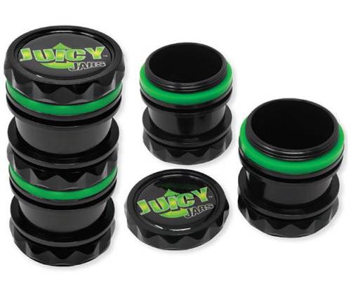 Δοχείο Αποθήκευσης Juicy Smell Proof Μαύρο-Πράσινο - 3 parts (120x60mm) - Τιμή: 8,70€