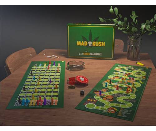 Επιτραπέζιο Παιχνίδι MadKush 2 σε 1 με Θέμα την Κάνναβη - 2-6 Παίκτες - Τιμή: 25,50€