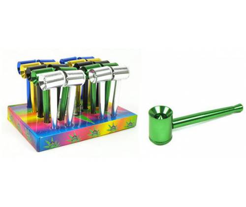 Μεταλλική Πίπα Σχέδιο Unicolours - 9.3cm - Τιμή: 4,30€