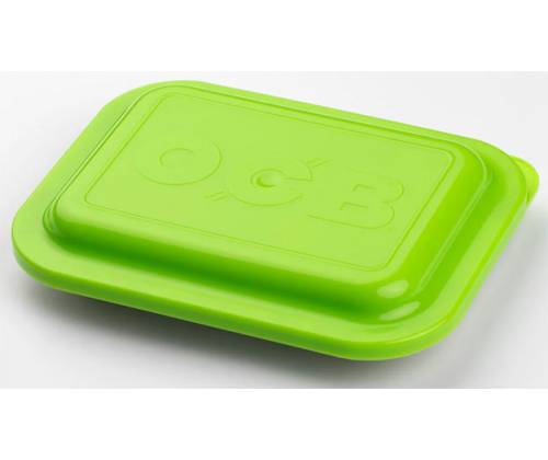 OCB Rolling Tray Tray Green with Lid - Mini (19x14cm) -  Price: 7,90€