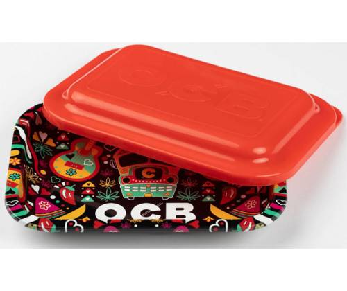 OCB Rolling Tray Δίσκος Red με Καπάκι - Mini (19x14cm) - Τιμή: 7,90€