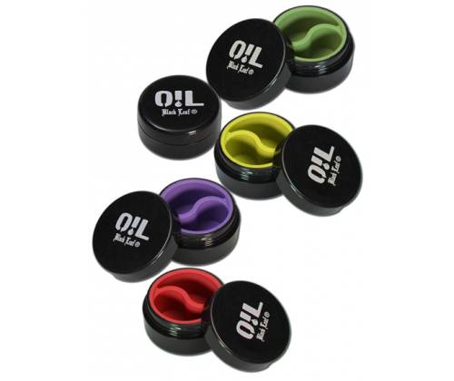 Πλαστικό Βάζο Black Leaf Oil Jar 2x5ml - Εσωτερικό Σιλικόνη - Τιμή: 3,60€