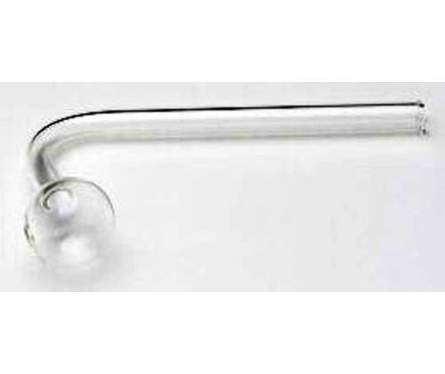 Πιπάκι Γυάλινο Oil Pipe με Γωνία 90° - Μήκος 10cm - Τιμή: 4,50€