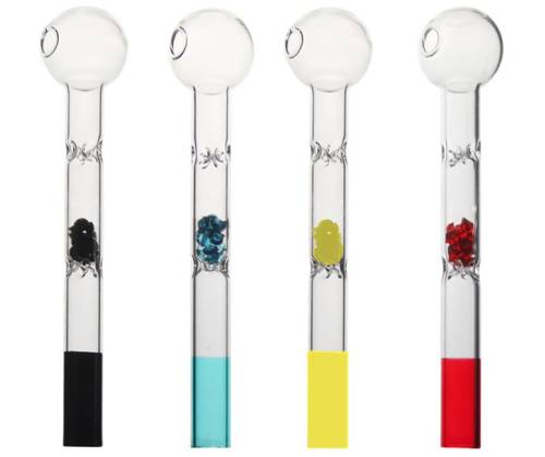 Atomic Πιπάκι Γυάλινο Oil Pipe Διάφορα Χρώματα - 18cm - Τιμή: 4,90€