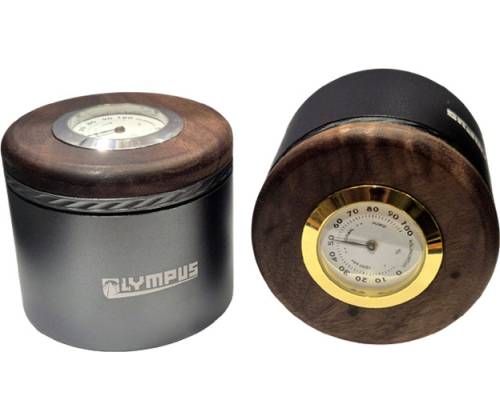 Olympus Aluminum Storage Jar with Hygrometer (67x56x35mm) - Price: 14,70€