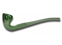 Χειροποίητη Γυάλινη Πίπα Black Leaf Πράσινη - 30cm