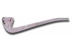 Χειροποίητη Γυάλινη Πίπα Black Leaf Ροζ - 30cm