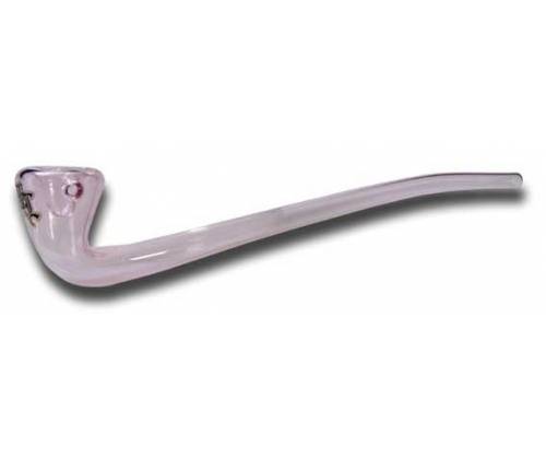 Χειροποίητη Γυάλινη Πίπα Black Leaf Ροζ - 30cm - Τιμή: 24,90€