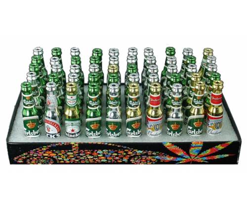 Μεταλλική Πίπα Beer Bottle 8.5cm - Διάφορα Σχέδια - Τιμή: 3,40€