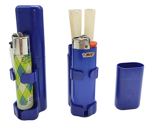 Θήκη Αποθήκευσης για 2 Κώνους 11.5cm με Βάση για Αναπτήρα - Μπλε - Τιμή: 2,90€