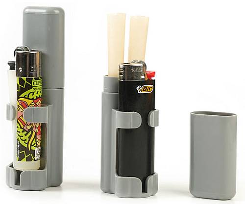 Θήκη Αποθήκευσης για 2 Κώνους 11.5cm με Βάση για Αναπτήρα - Γκρι - Τιμή: 2,90€