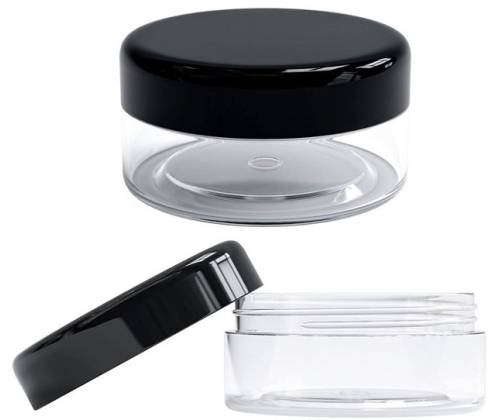 Πλαστικό Βάζο Smellproof Jar Διάφανο με Βιδωτό Καπάκι 30mm - Κλείνει Αεροστεγώς - Τιμή: 0,85€