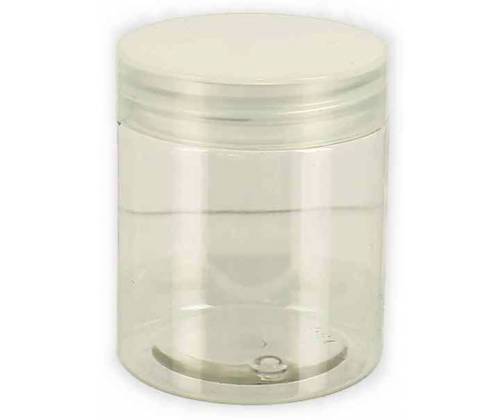 Plastic Storage Container with Screw Cap 50x60mm - Transparent 80ml -  Price: 1,30€