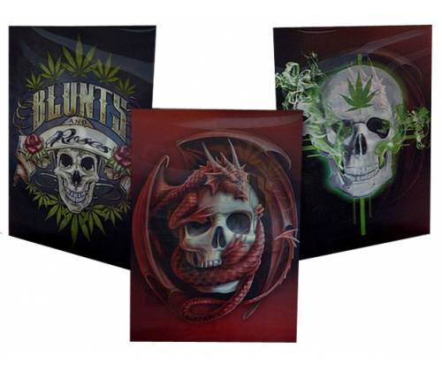 3D Εικόνα Διακοσμητική Illusion για Tοίχο Skull - 3 μοτίβα (40x30cm) - Τιμή: 5,50€