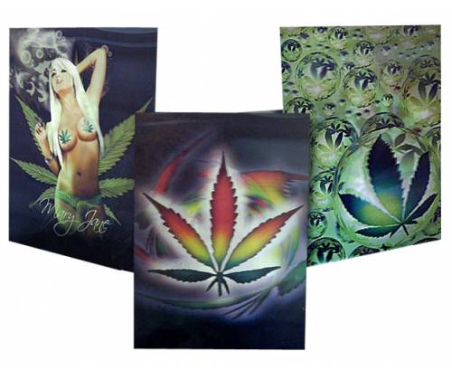 3D Εικόνα Διακοσμητική Illusion για Tοίχο Leaf - 3 μοτίβα (40x30cm) - Τιμή: 5,50€