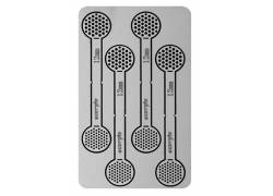 Premium Σίτες Pipe Screens Spoon Card 12mm - 2x4τμχ