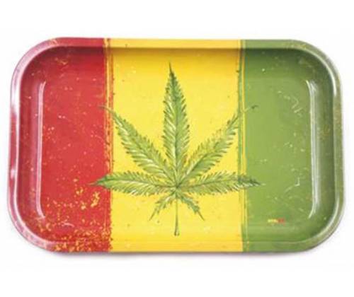 Rolling Tray Δίσκος Rasta Leaf - Small (19x28cm) - Τιμή: 7,00€