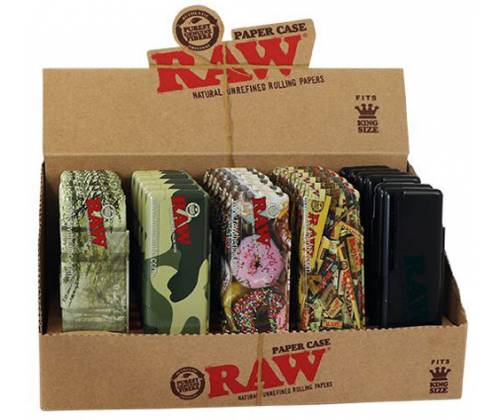 RAW Metal Tin Θήκη για Χαρτάκια KS - Black - Τιμή: 2,00€