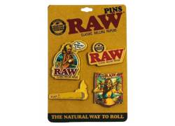 RAW Καρφίτσες Pins - Σετ με 4 Σχέδια