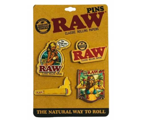 RAW Καρφίτσες Pins - Σετ με 4 Σχέδια - Τιμή: 13,90€