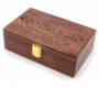 Κουτί Αποθήκευσης Ξύλινο «Cannabis» Μεγάλο (20x13cm) - Τιμή: 29,90€