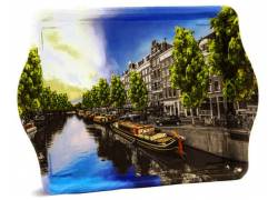 Rolling Tray Δίσκος «Amsterdam Canals» Mini (21x15cm)