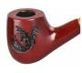 Wooden Pipe Brown 30cm from Cherry Wood - Lord of the Rings (Smaug) -  Price: 64,50€
