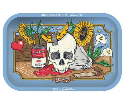 Smoking Rolling Tray Δίσκος Small - Skull Art Is Dead (28x18cm) - Τιμή: 9,90€
