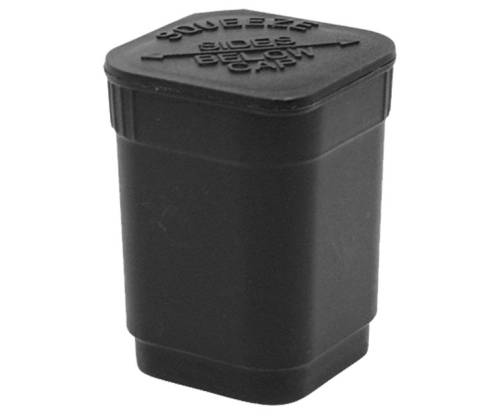 Squeeze Open Square Plastic Storage Container - Black 40ml - Price: 2,20€