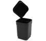 Squeeze Open Square Plastic Storage Container - Black 40ml - Price: 2,20€