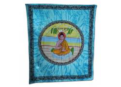 Κρεμαστή Κουβέρτα Πανό Τοίχου Wall Tapestry - Blue Buddha XL Design 210x240cm