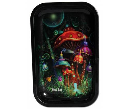 Black Leaf Rolling Tray Tray Mushroom Small (17x27cm) -  Price: 7,50€