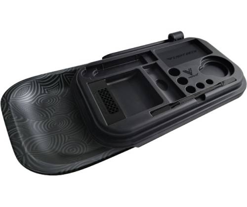 V-Syndicate Flight Deck Tray with Lid and Accessories - Dark Bloom Black (27x16cm) - Price: 22,50€