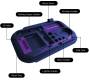 V-Syndicate Flight Deck Tray with Lid and Accessories - Afterglow Purple (27x16cm) - Price: 22,50€